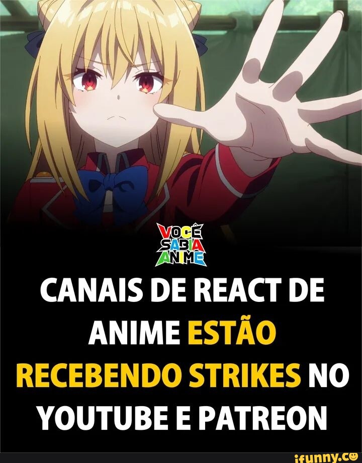 Mais um meme da - Todo dia um react de anime diferente