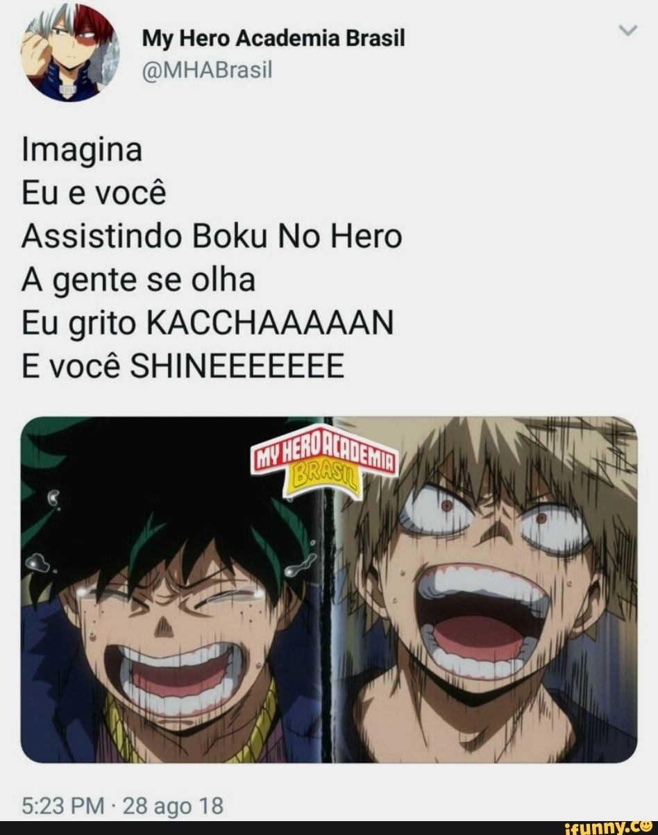 PERSONAGENS DE BOKU NO HERO E SUAS PLACAS DE CUIDADO! - iFunny Brazil