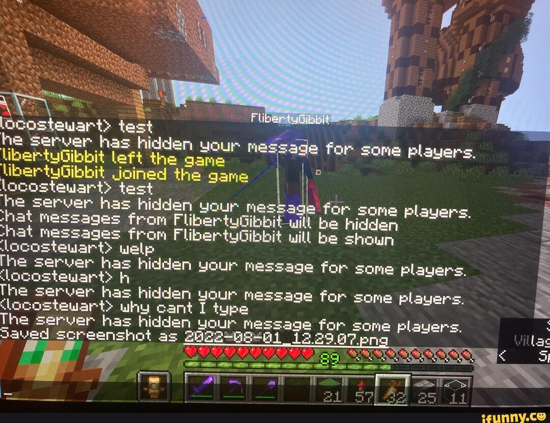 This Minecraft sever has gone really weird