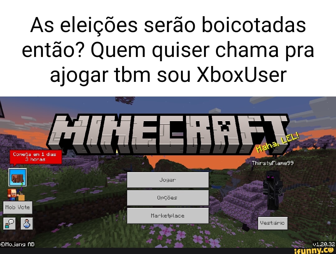 Começa um mundo no minecraft com os amigos - iFunny Brazil