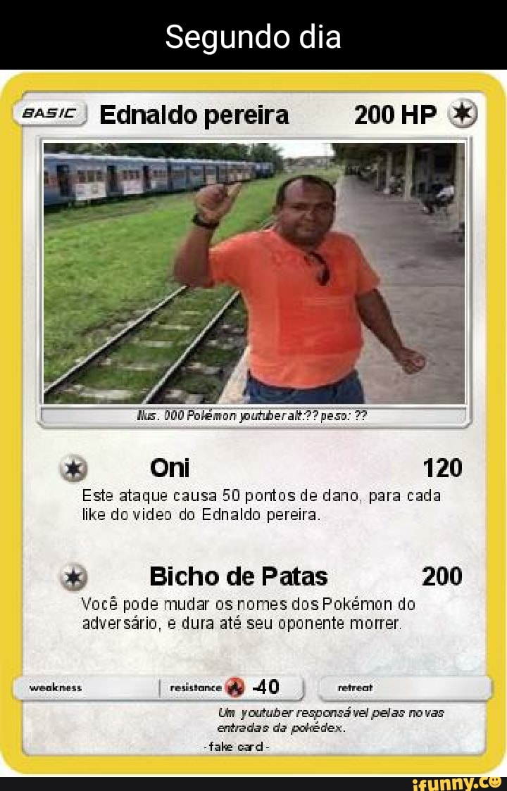 Pokémon listagem Ednaldo Pereira - iFunny Brazil