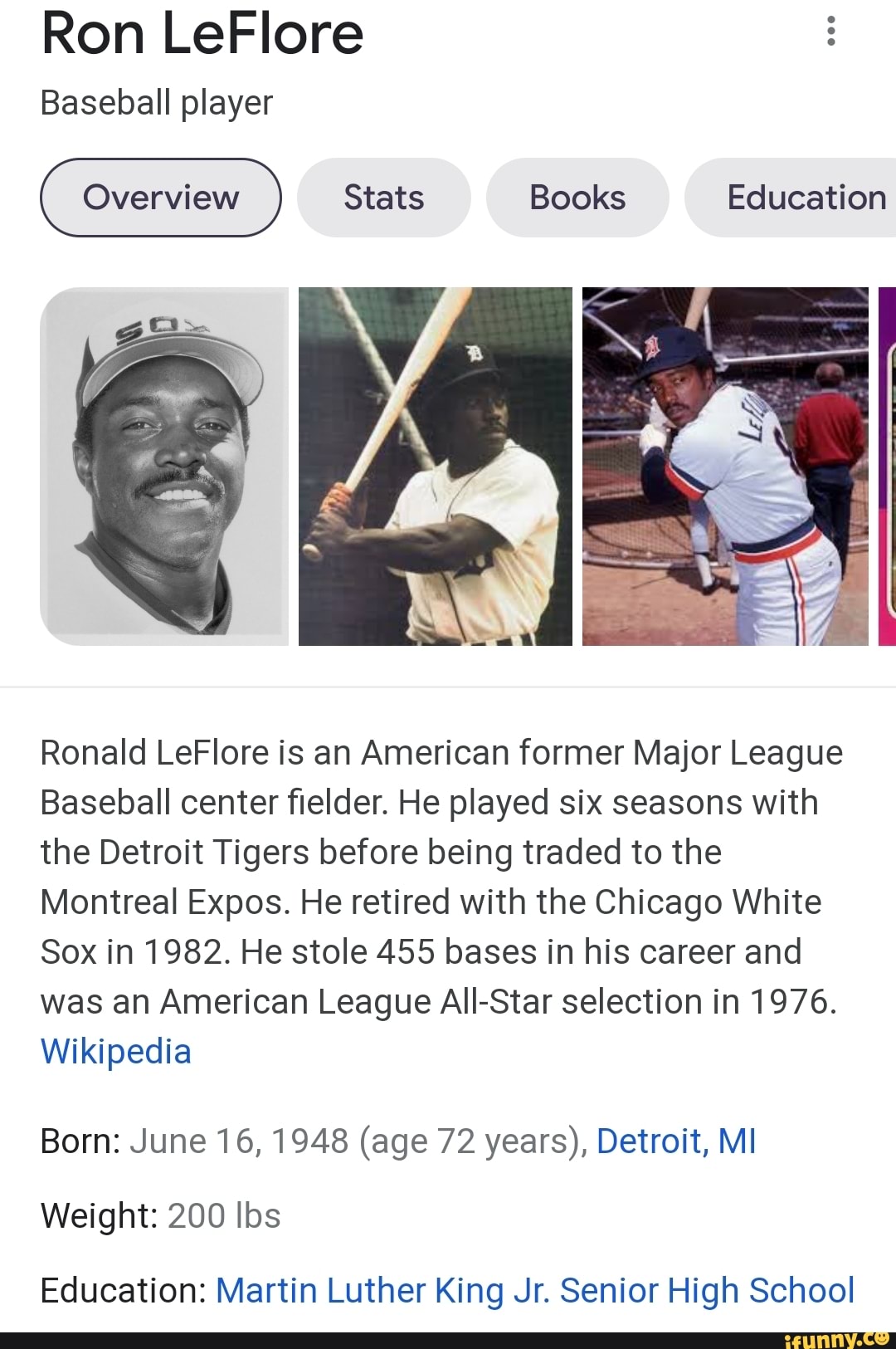 Ron LeFlore: Season with Expos 'greatest year of my career