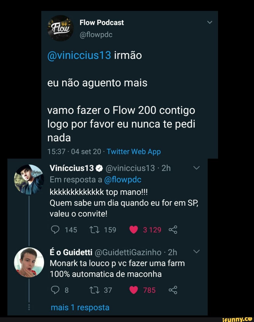 OROCHINHO PUT# COM O TWEET DO MONARK! 