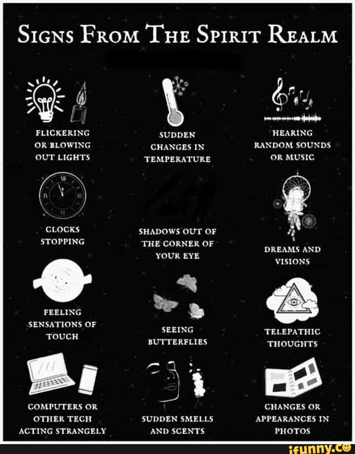 Sicns From Tue Sprrir Ream FLICKERING OR BLOWING OUT LIGHTS CLOCKS