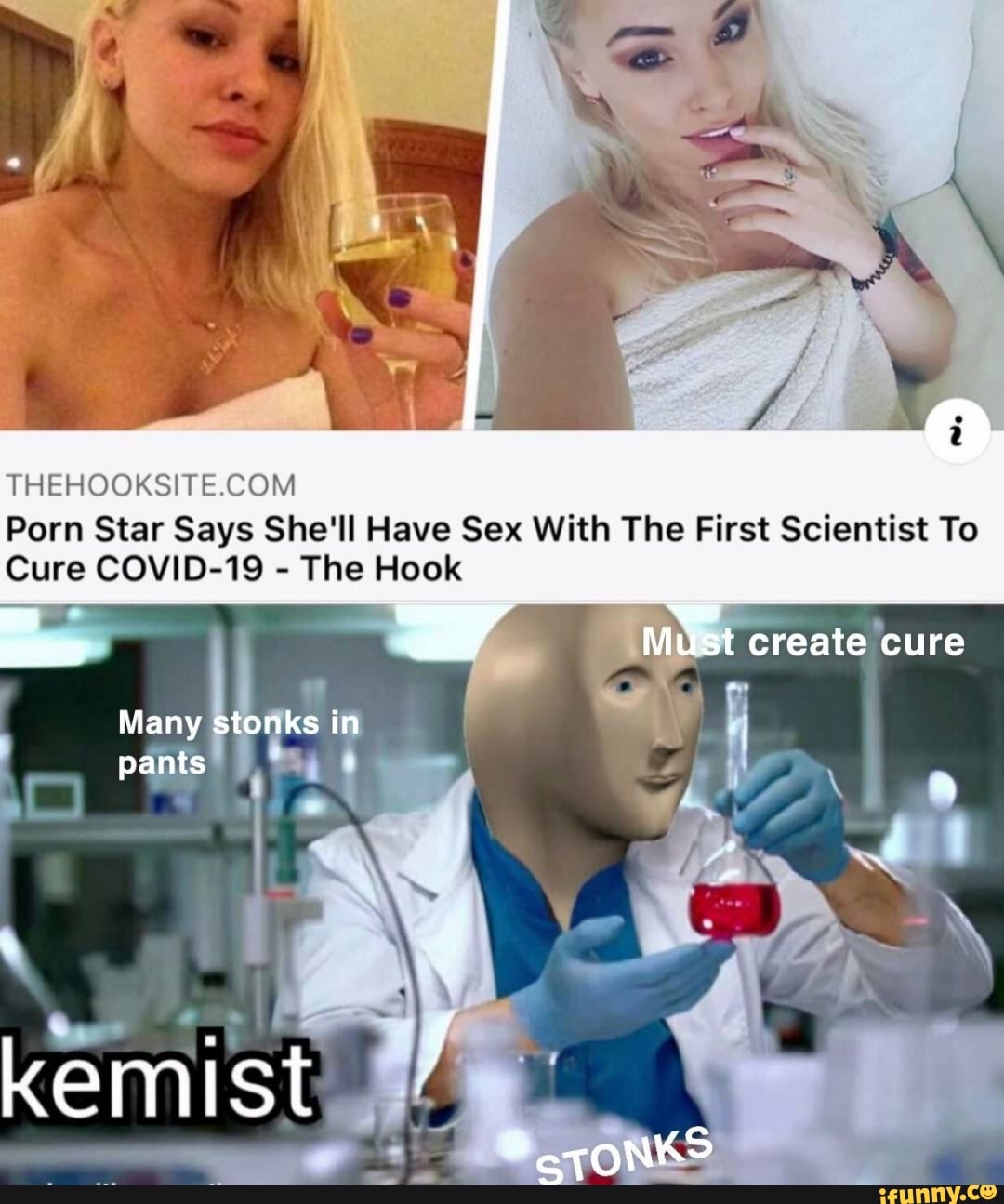 THEHOOKSITE.COM Porn Star Says Shell Have Sex With The First Scientist To  Cure COVID-19 The Hook - iFunny Brazil