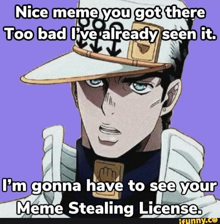 Meme Steal Jojo GIF