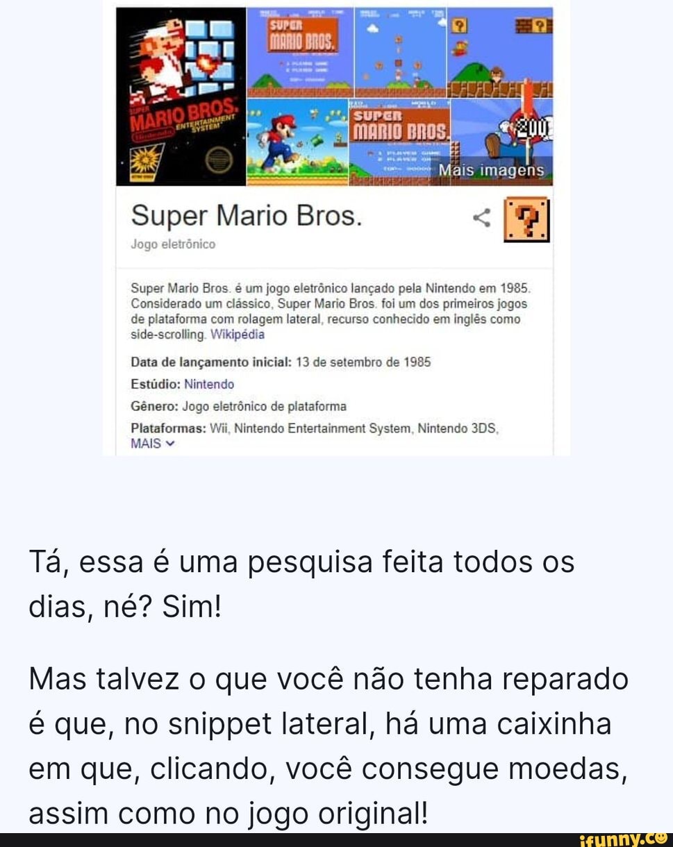 Super Mario Bros., NES, Jogos
