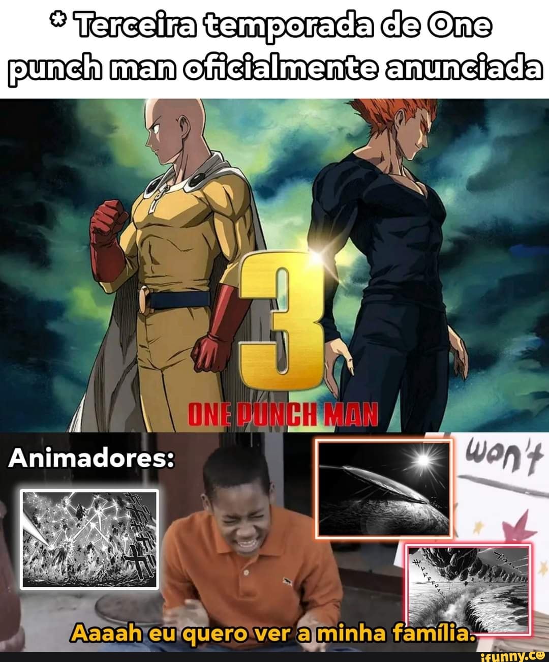 Anunciada a segunda temporada do anime de 'One-Punch Man