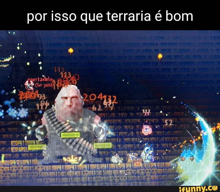 TERRARIA FAZENDO REFERÊNCIAS A TRADUÇÃO: SIM, OURO É MAIS RESISTENTE QUE  FERRO. OQUE ESTÃO ENSINANDO AOS HUMANOS HOJE EM DIA? - iFunny Brazil