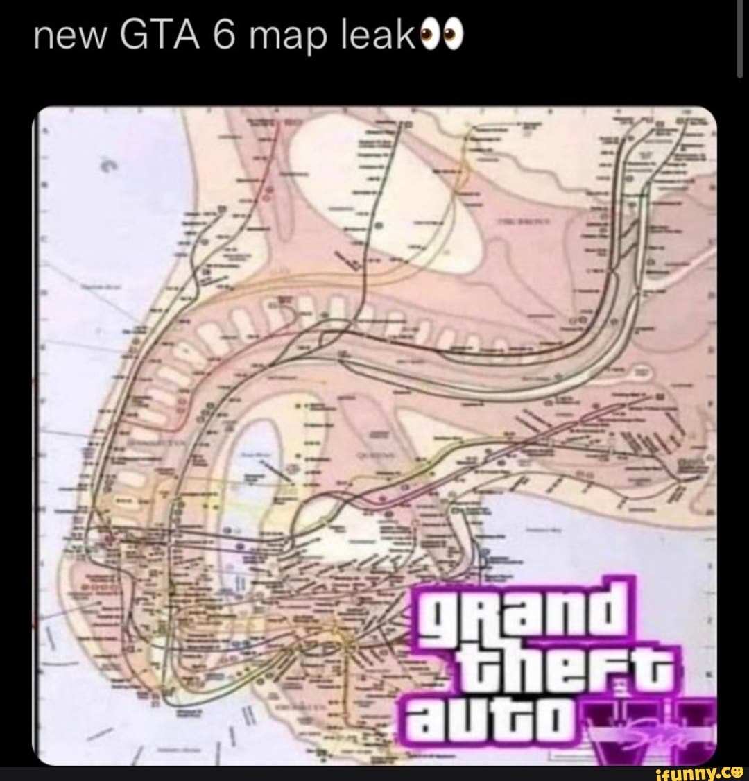 GTA 6 leaked map - 9GAG