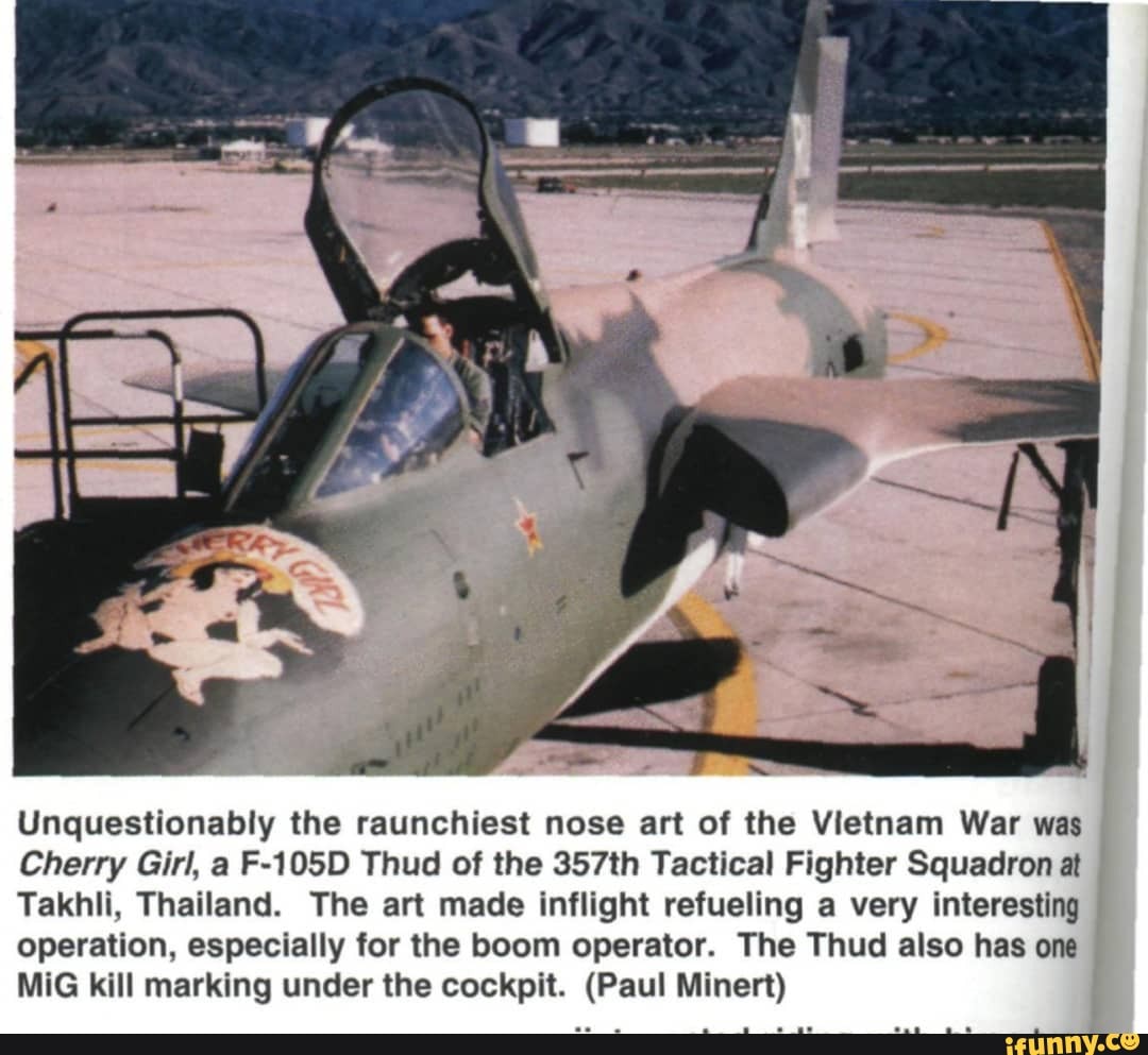 Unquestionably the raunchiest nose art of the Vietnam War was Cherry ...