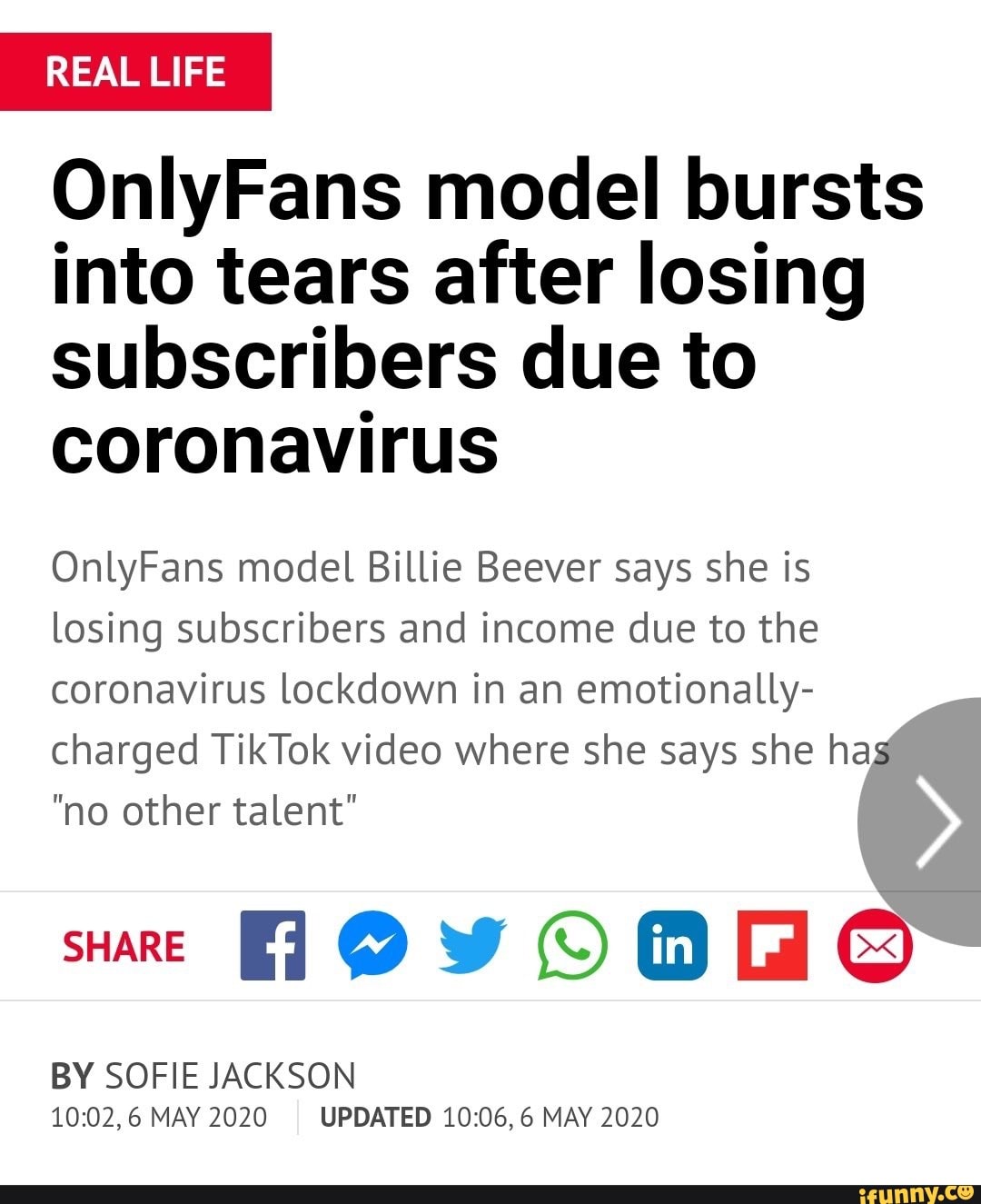 REAL LIFE OnlyFans model bursts into tears after losing subscribers due
