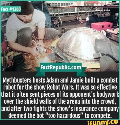 Mythbusters sales robot wars