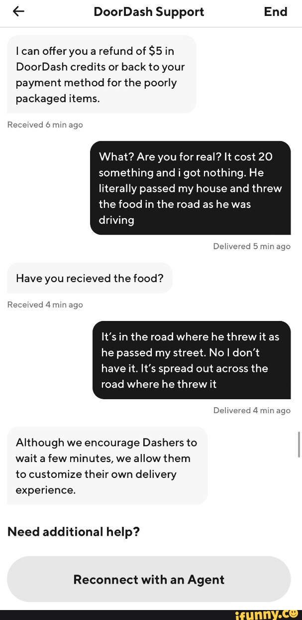 DoorDash Drive support – Mr Yum