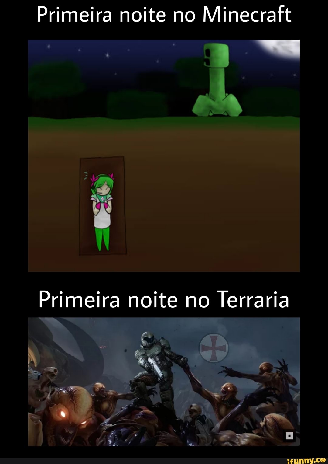 Terraria é ruim É só uma cópia de minecraft Eu nunca joguei ou vi alguém  jogando mas pelas imagens que eu vi na internet - iFunny Brazil