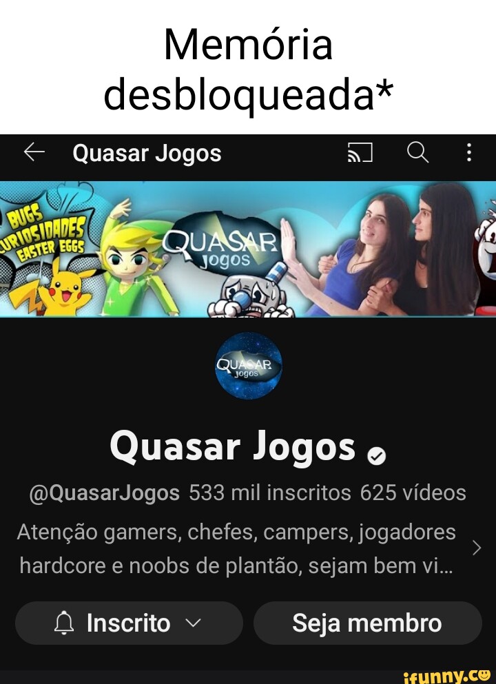 MEMES Engraçados que Vieram de Jogos - Quasar Jogos 