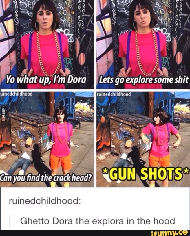 Dora be like: Guys can you see The Rock? - iFunny