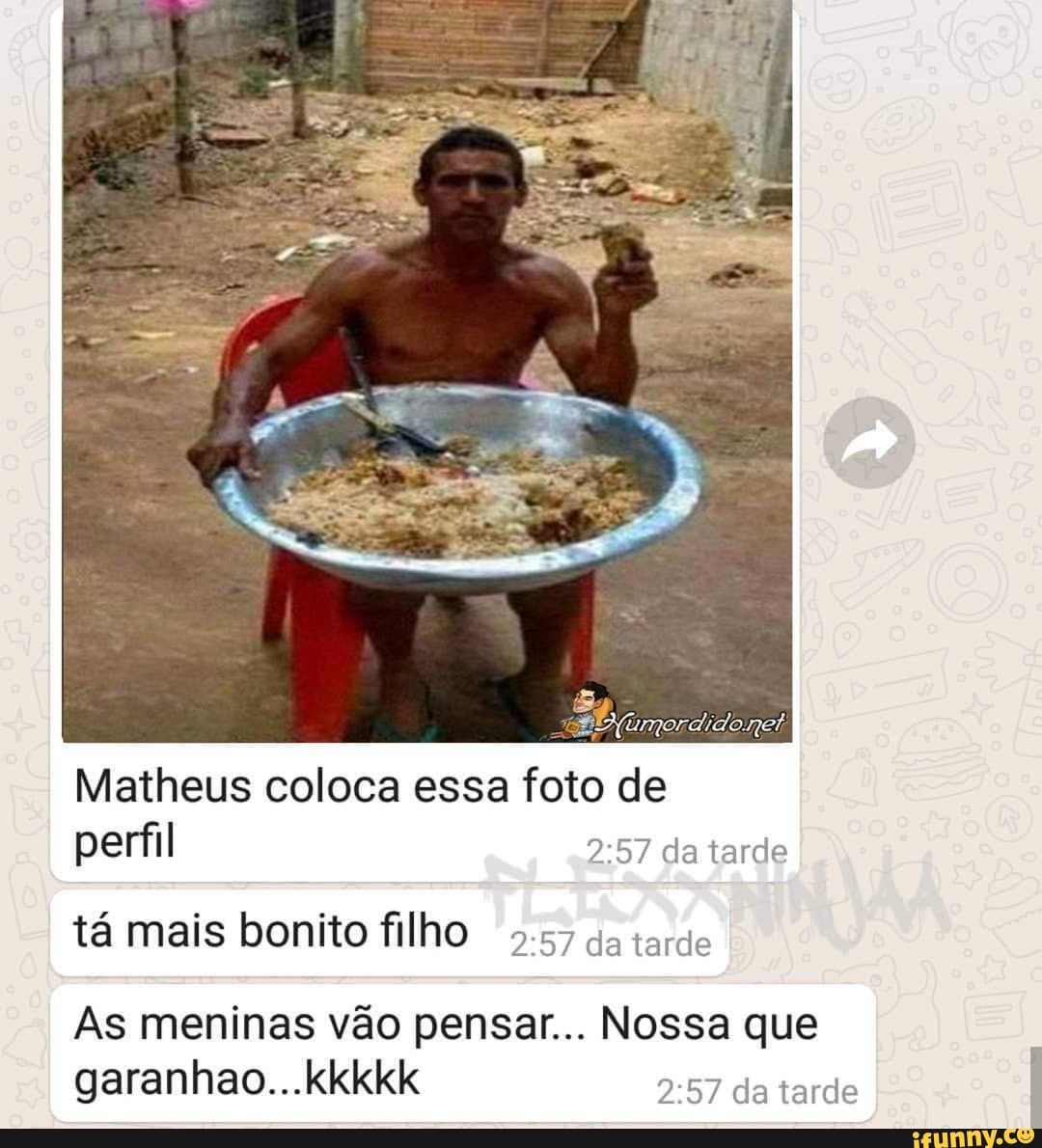 Matheus coloca essa foto de perfil tá mais bonito filho As meninas