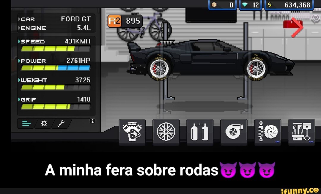 Nãaaaaaaaaaooo, vc n pode fazer um meme com um joguinho de carro em pixel!  Kkkk ce liga no carro do paikkkk Jogo: Pixel car racer - iFunny Brazil