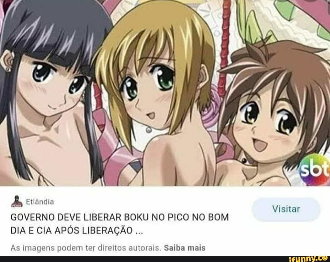 Etlândia GOVERNO DEVE LIBERAR BOKU NO PICO NO BOM DIA E CIA APÓS LIBERAÇÃO  Visitar As imagens podem ter direitos autorais. Saiba mais - iFunny Brazil