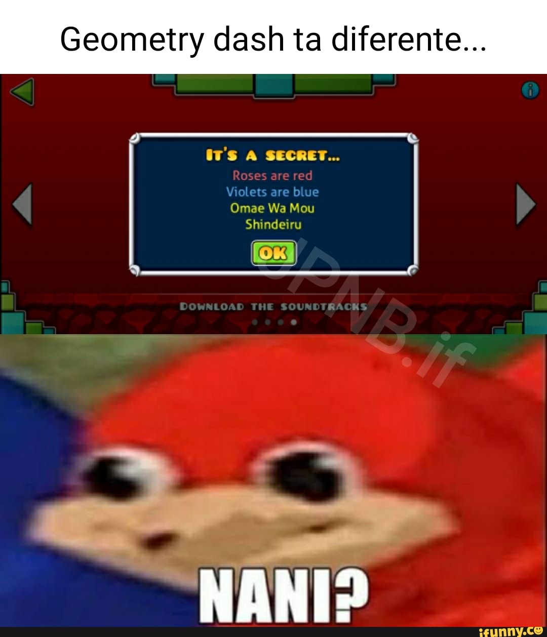 Geometry dash ta diferente... NANIS - iFunny Brazil