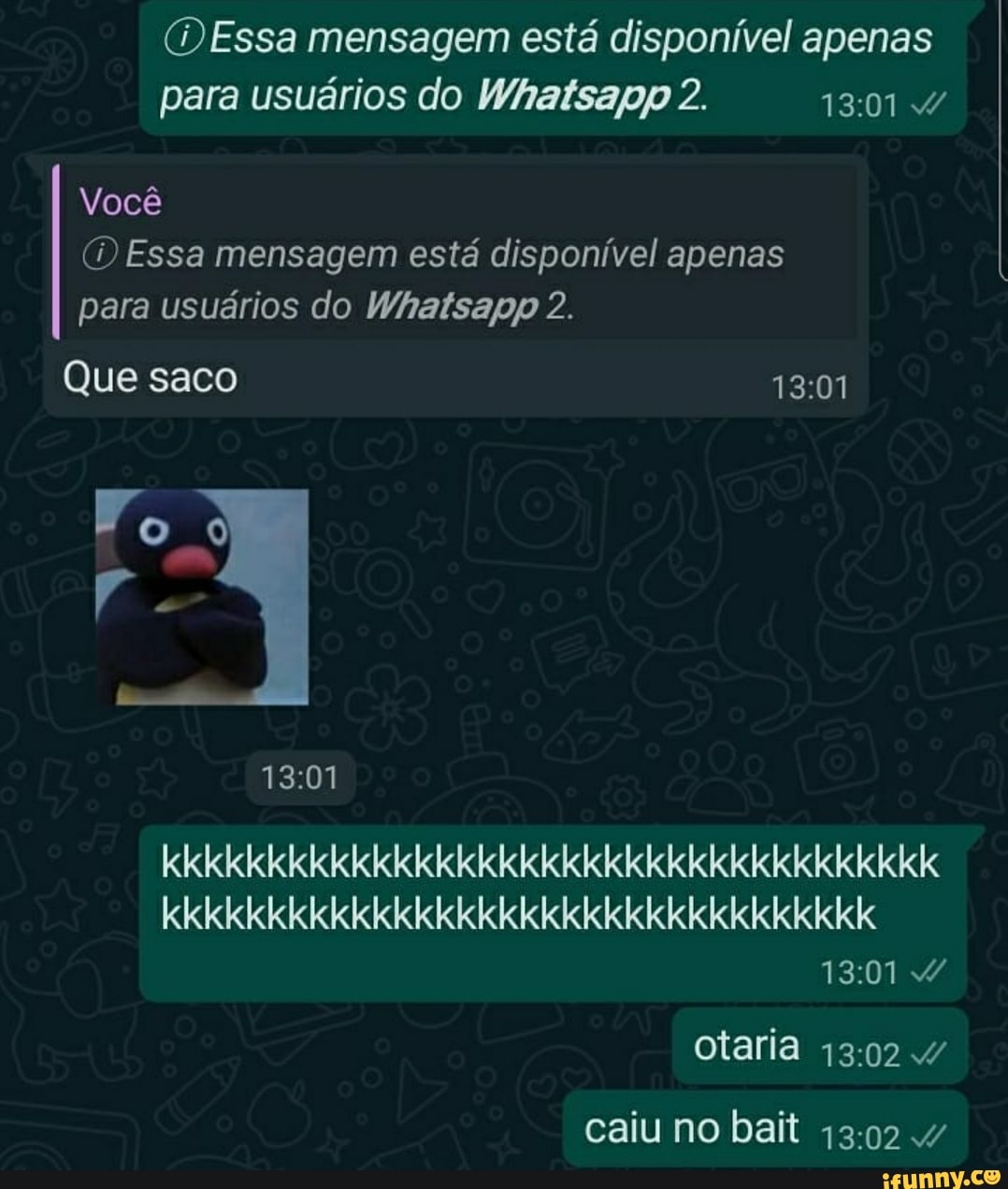 D Essa mensagem está disponível apenas para usuários do Whatsapy 2. 4/ Você  (D Essa mensagem está disponível apenas para usuários do Whatsapp 2. Que  saco Po kkkkkkkkkkkkkkkkkkkkkkkkkkkkkkkkkkkkk  kkkkkkkkkkkkkkkkkkkkkkkkkkkkkkkkkk caiu no bait 4 ...