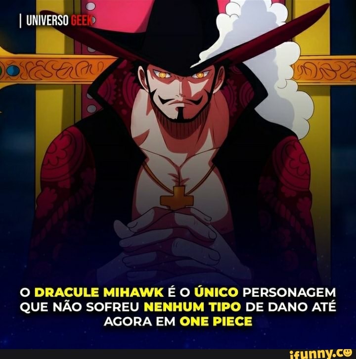 Universo Animangá: Dracule Mihawk (One Piece)