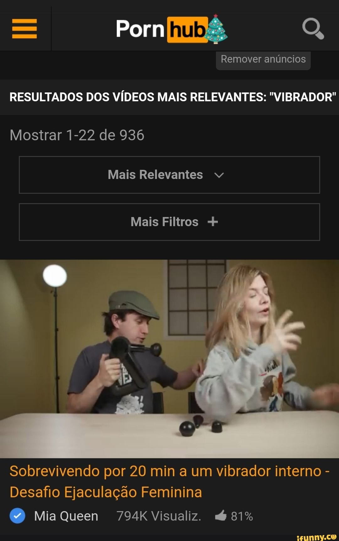 RESULTADOS DOS VIDEOS MAIS RELEVANTES: 