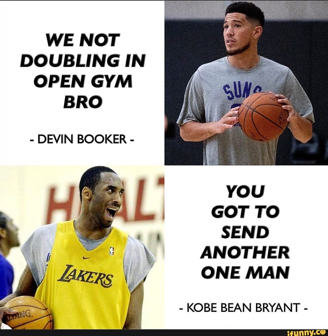 WE NOT DOUBLING IN OPEN GYM BRO - DEVIN BOOKER - YOU GOT TO SEND ...