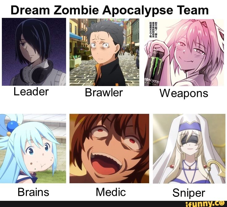 Dream Zombie Apocalypse Team Leacer Brawler Weapons Sniper Brains ...