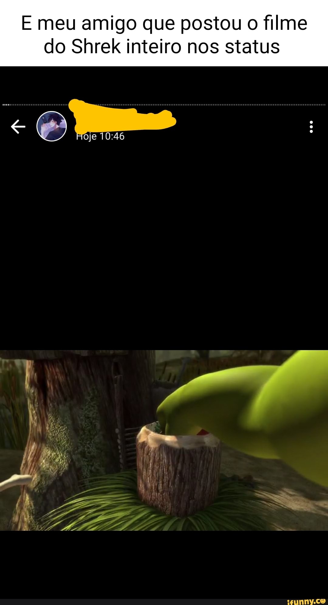 Já te disse que vamos ver todos os filmes de Shrek e depois pode ir embora  - iFunny Brazil