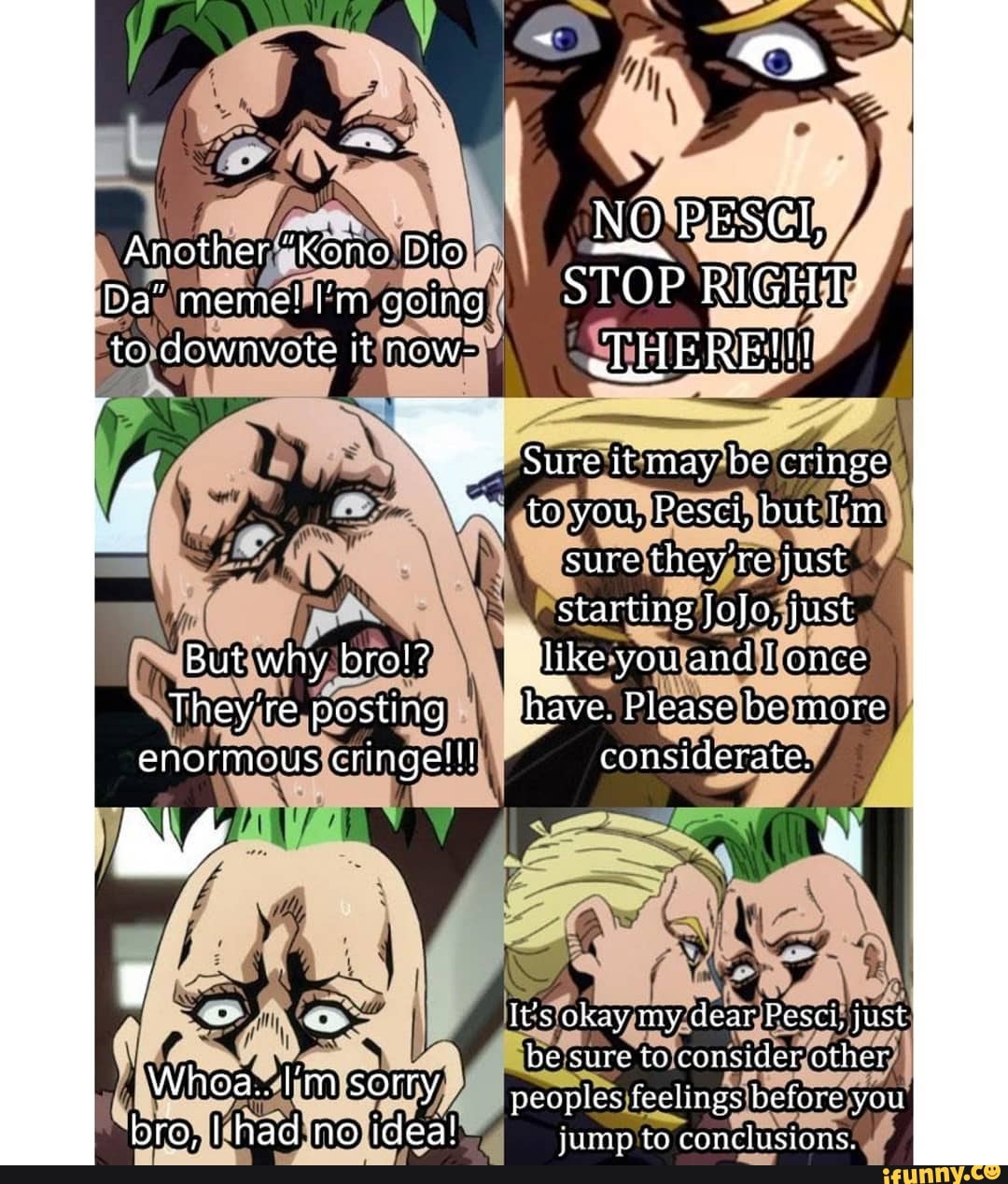 Anime Memes - A jojo meme that's not KONO DIO DA