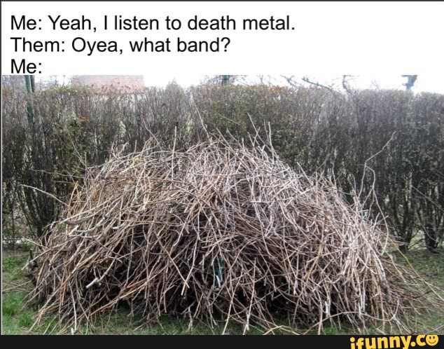 death metal logo meme