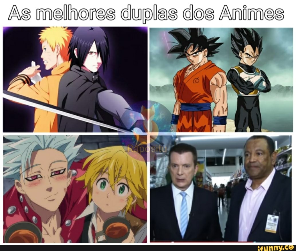 Dragon animem - Eae, qual dupla é você nos jogos? Marca ai a sua dupla no  games. . . . . #memesgamers #animesmemesbr #animesbrasil #memesbrasil  #animesbr #animes #memes