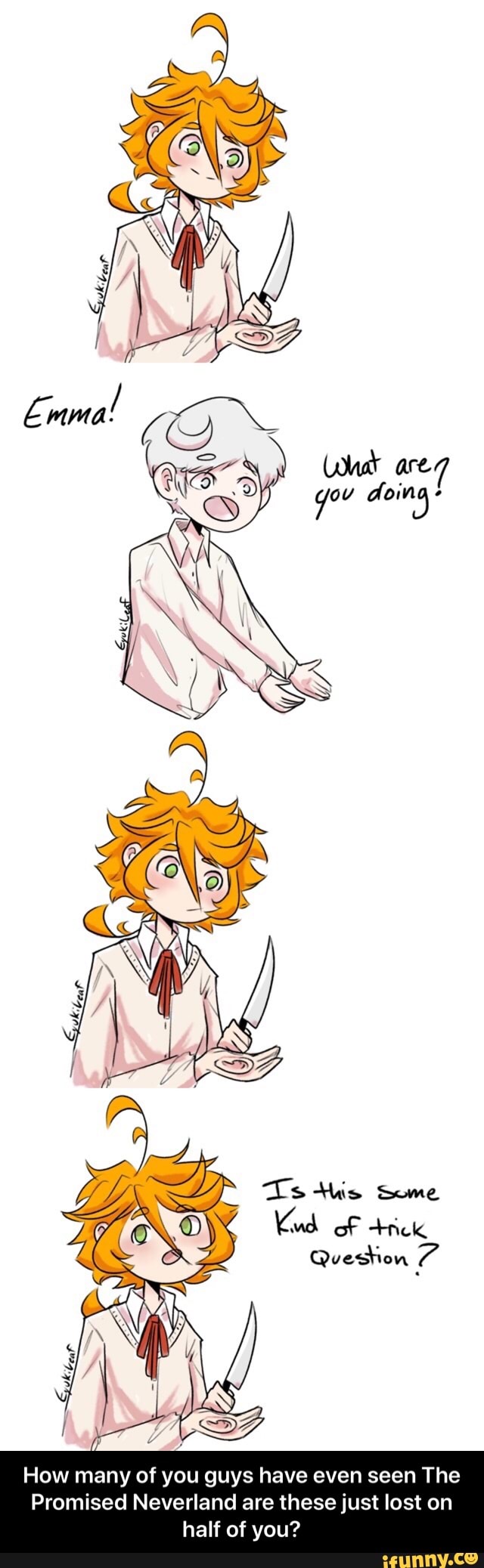 How many of you guys have even seen The Promised Neverland are these just  lost on half of you? - iFunny Brazil