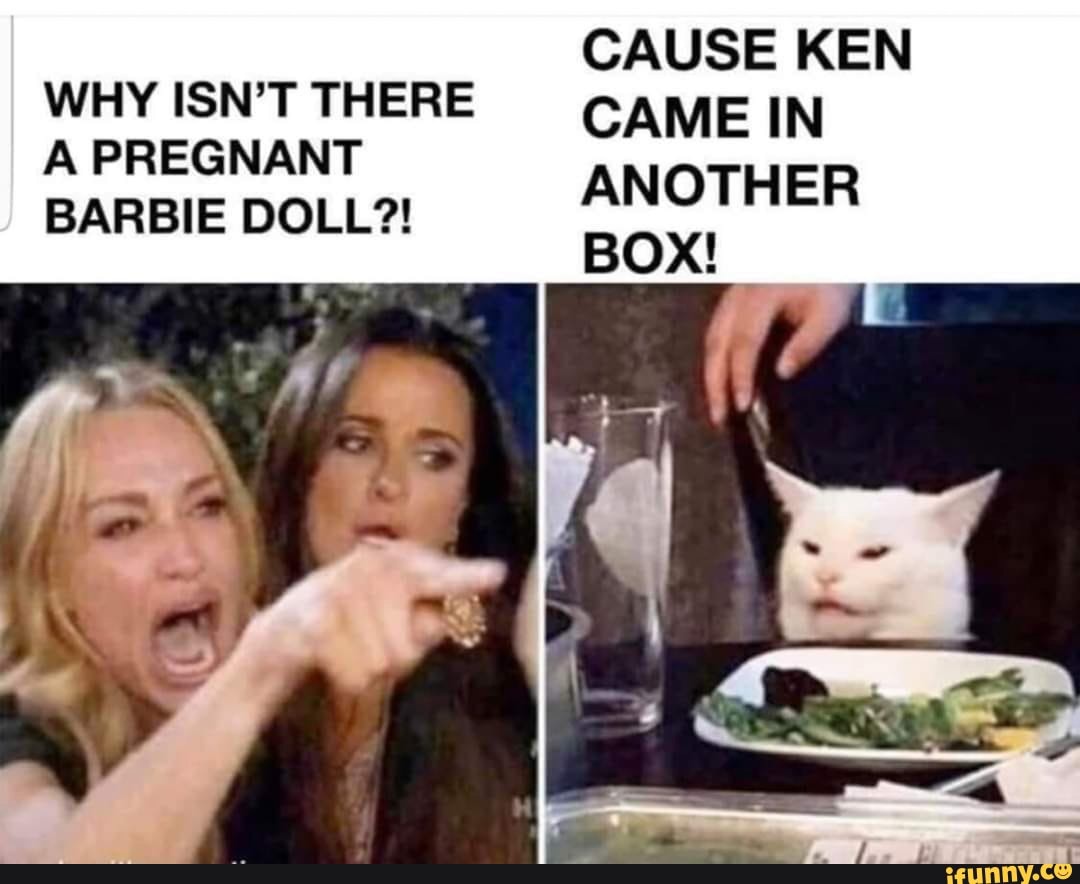 CAUSE KEN WHY ISNT THERE GAME IN A PREGNANT ANOTHER BOX! BARBIE DOLL?! -  iFunny Brazil