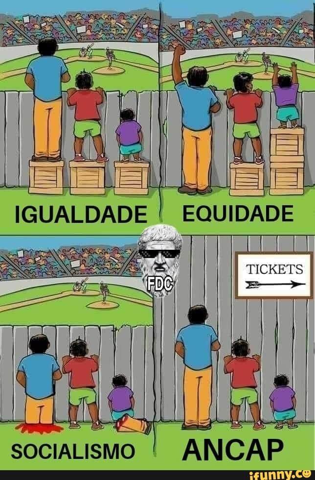 A igualdade de oportunidades, explicada com uma macieira, quatro quadrinhos  e um meme, Verne