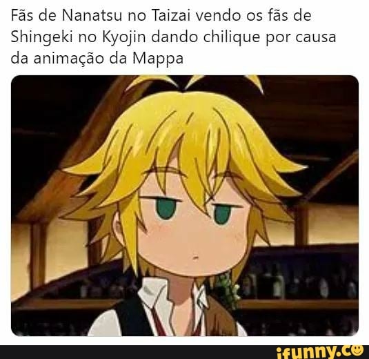 Viajante do tempo mata uma mosca! *animação de nanatsu no taizai - iFunny  Brazil