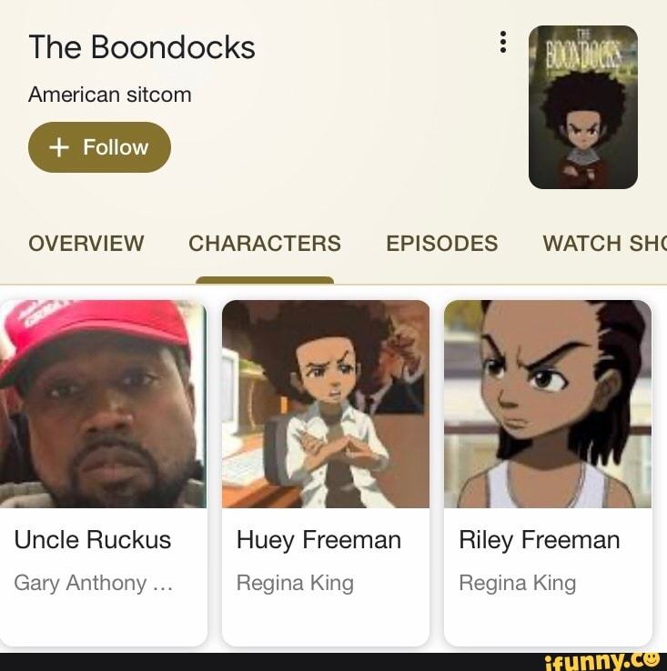 boondocks characters pictures