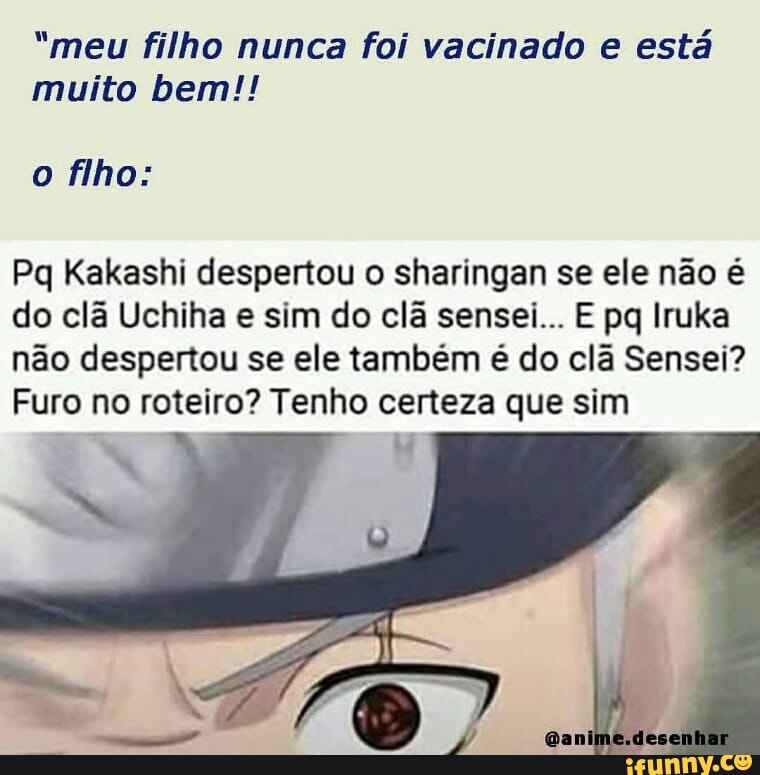 Kakashi Apresenta seu Filho e o Entrega um Sharingan! Em português