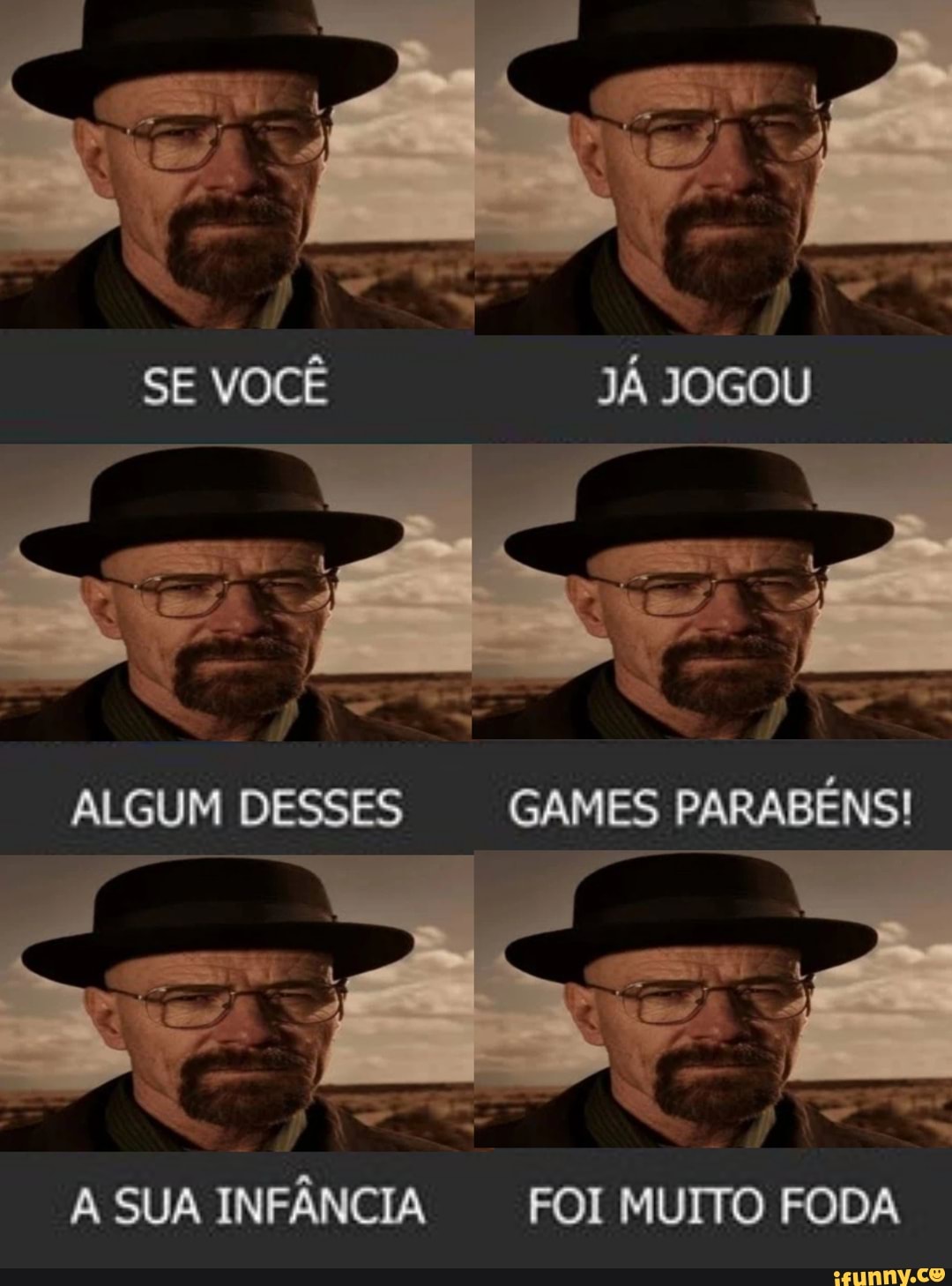 Meme – Antes & Depois: jogando hoje 3 games que joguei na infância