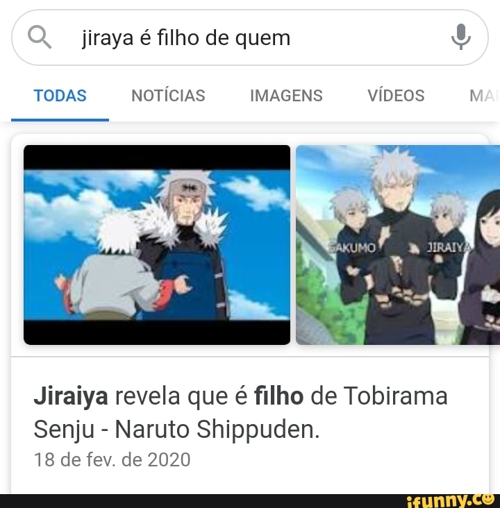 Naruto Zuero - O JIRAYA É FILHO DO TOBIRAMA? 😱😱 Créditos