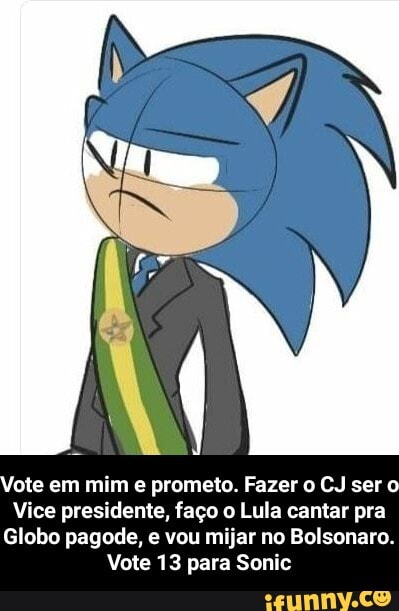 Bolsonaro, pare de usar músicas do Sonic!