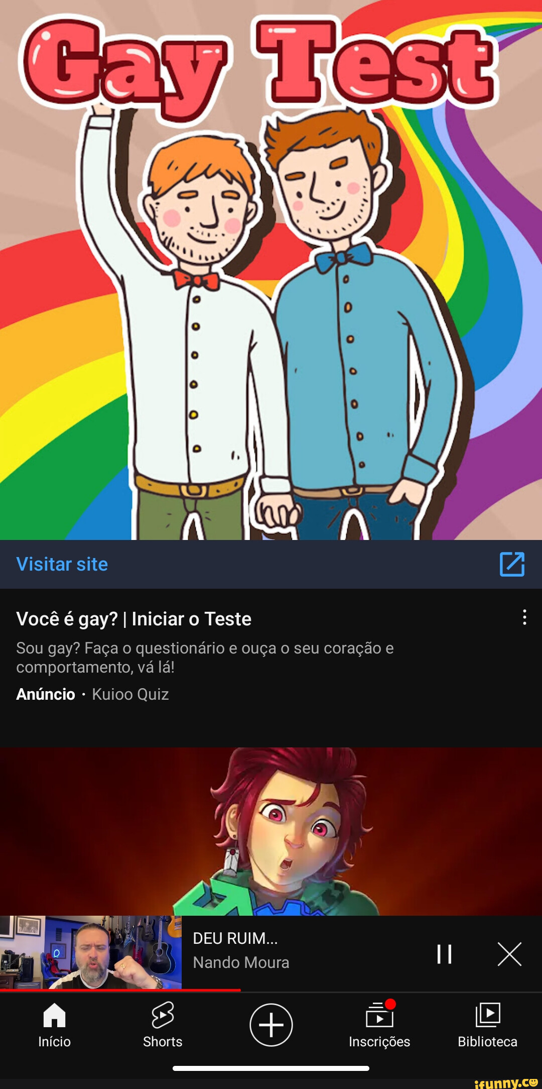 O MELHOR QUIZ LGBT - FAÇA TESTES