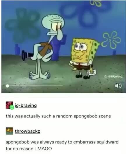 embarrassed spongebob