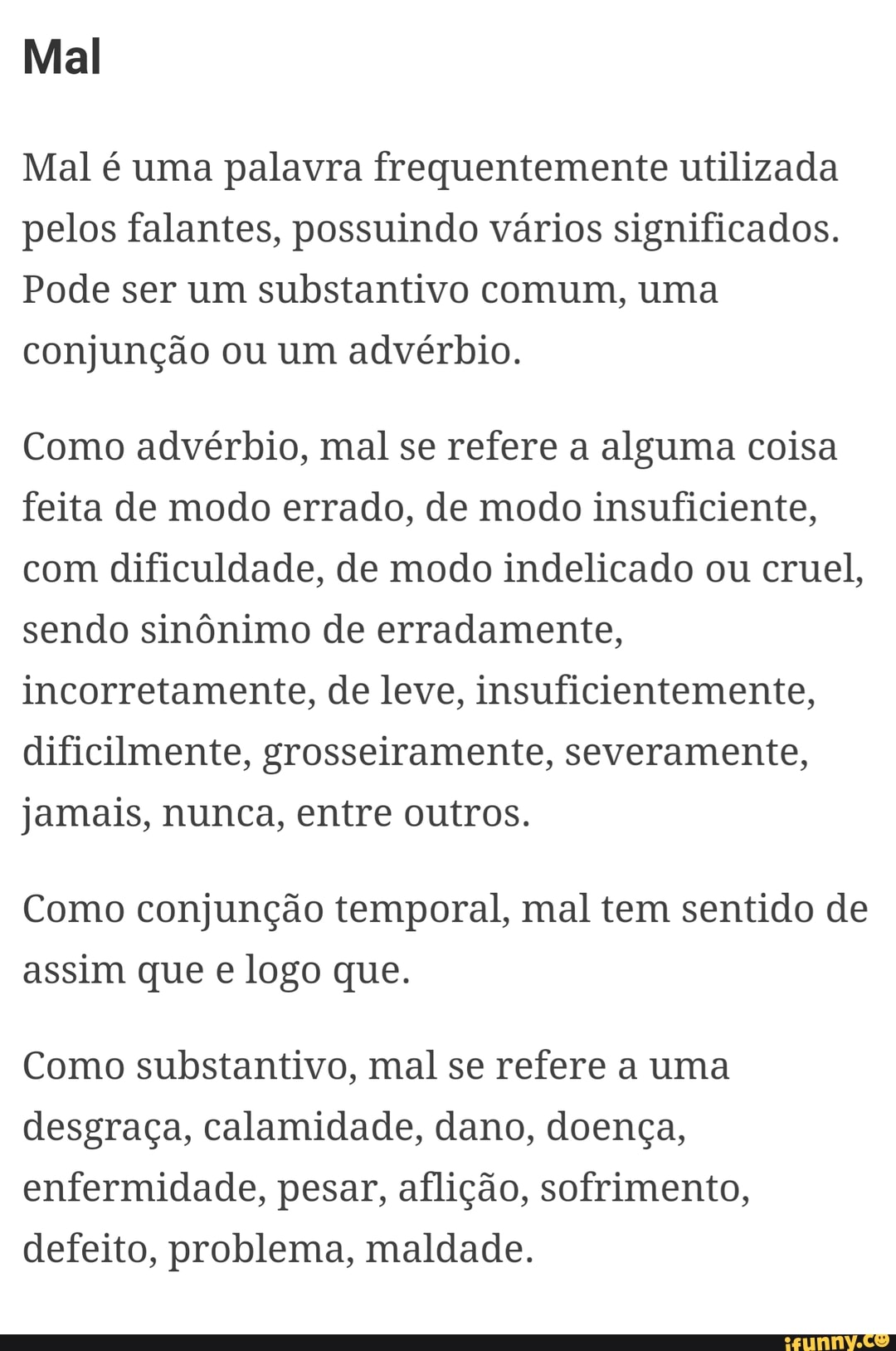 Um erro maléfico, palavras sem feminino, o significado de icástico