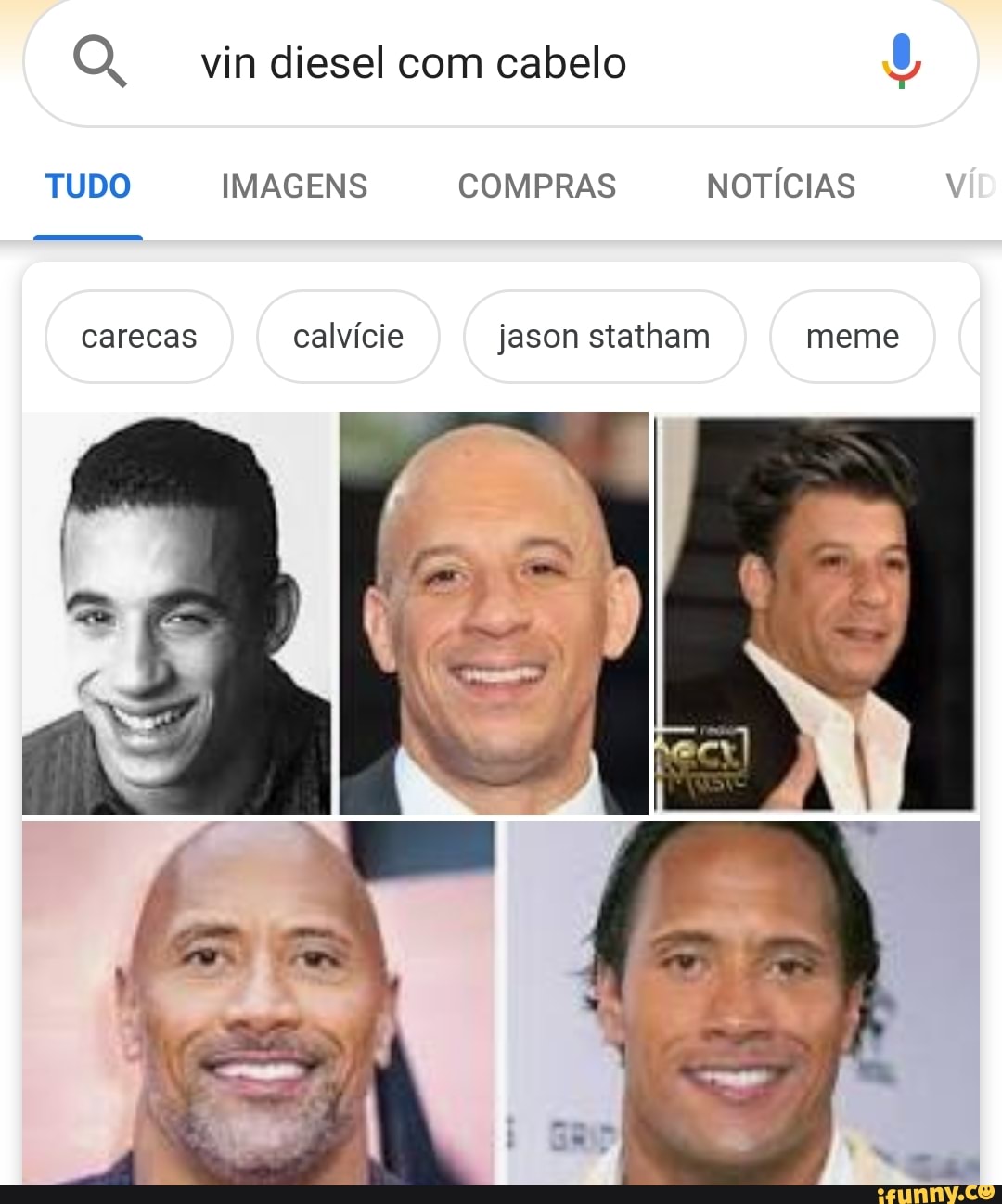 personagens carecas meme