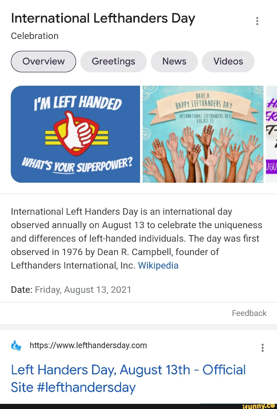 I'm Left Handed - What's Your Superpower?