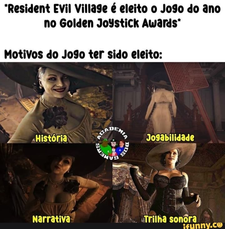 Resident Evil Village é eleito jogo do ano no Golden Joystick