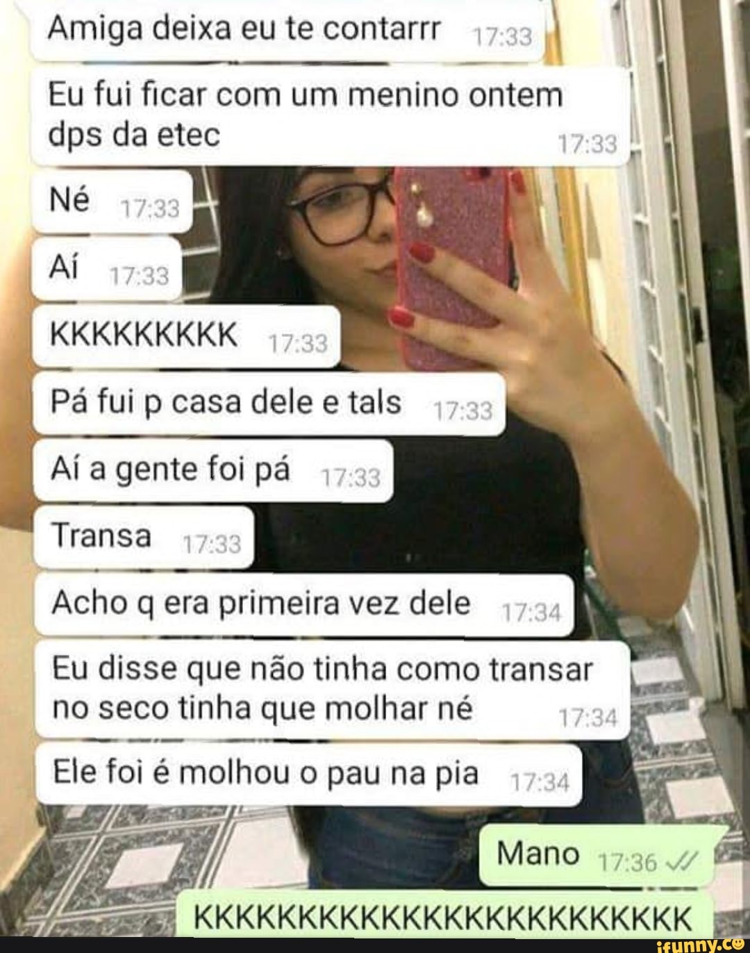 Amiga deixa eu te contarrr 7 I Eu fui ficar com um menino ontem Né Ai